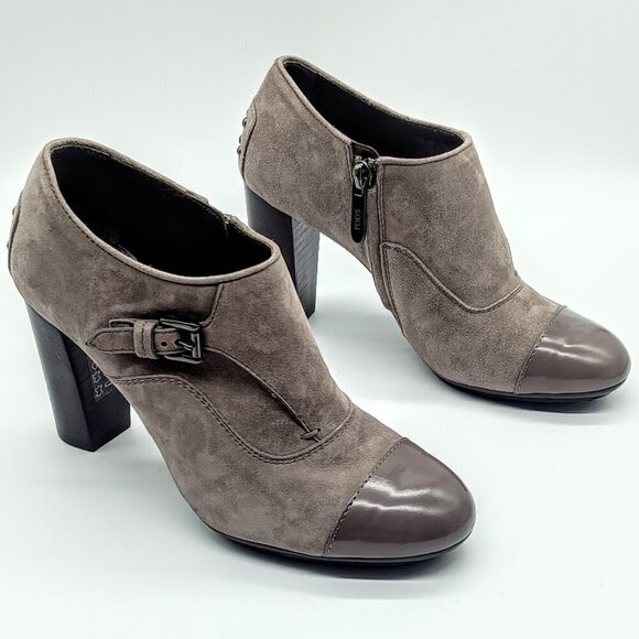 Tod's Italian Suede Leather Toe Studded Heel Boots - EU 35 - Picture 6 of 12